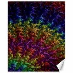 Fractal Art Design Colorful Canvas 11  X 14   by Nexatart