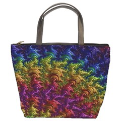 Fractal Art Design Colorful Bucket Bags