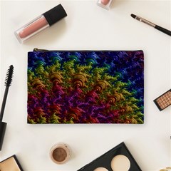 Fractal Art Design Colorful Cosmetic Bag (medium)  by Nexatart