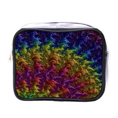 Fractal Art Design Colorful Mini Toiletries Bags by Nexatart