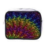 Fractal Art Design Colorful Mini Toiletries Bags Front