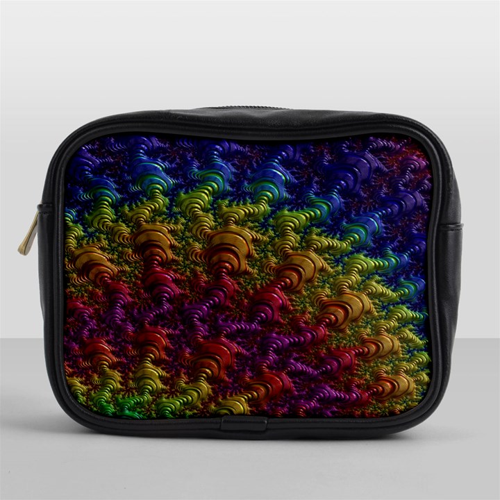 Fractal Art Design Colorful Mini Toiletries Bags