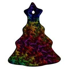 Fractal Art Design Colorful Christmas Tree Ornament (two Sides) by Nexatart