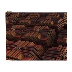 Fractal 3d Render Futuristic Cosmetic Bag (xl) by Nexatart