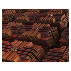 Fractal 3d Render Futuristic Double Sided Flano Blanket (medium)  by Nexatart