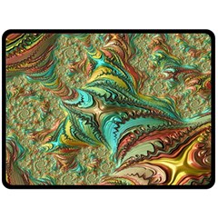 Fractal Artwork Pattern Digital Fleece Blanket (large)  by Nexatart