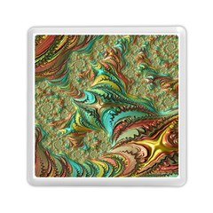 Fractal Artwork Pattern Digital Memory Card Reader (square)  by Nexatart