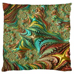 Fractal Artwork Pattern Digital Large Cushion Case (one Side) by Nexatart