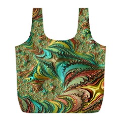 Fractal Artwork Pattern Digital Full Print Recycle Bags (l)  by Nexatart