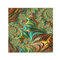 Fractal Artwork Pattern Digital Small Satin Scarf (square) by Nexatart