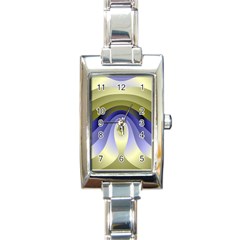 Fractal Eye Fantasy Digital Rectangle Italian Charm Watch