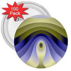 Fractal Eye Fantasy Digital 3  Buttons (100 Pack)  by Nexatart