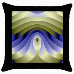 Fractal Eye Fantasy Digital Throw Pillow Case (black) by Nexatart