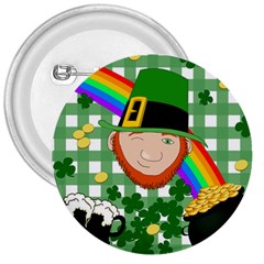 Lucky Irish 3  Buttons by Valentinaart