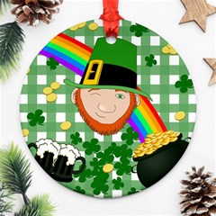 Lucky Irish Ornament (round) by Valentinaart