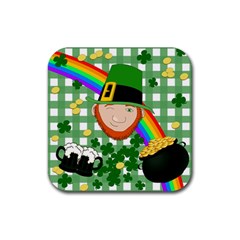 Lucky Irish Rubber Coaster (square)  by Valentinaart