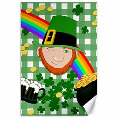 Lucky Irish Canvas 24  X 36  by Valentinaart