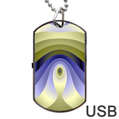 Fractal Eye Fantasy Digital Dog Tag Usb Flash (one Side) by Nexatart