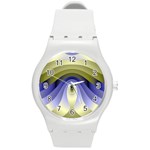 Fractal Eye Fantasy Digital Round Plastic Sport Watch (M) Front