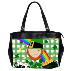 Lucky Irish Office Handbags (2 Sides)  by Valentinaart