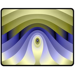 Fractal Eye Fantasy Digital Double Sided Fleece Blanket (medium)  by Nexatart