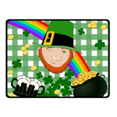 Lucky Irish Double Sided Fleece Blanket (small)  by Valentinaart