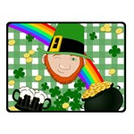 Lucky Irish Double Sided Fleece Blanket (Small)  45 x34  Blanket Back