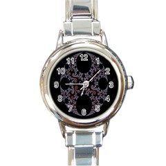 Fractal Complexity Geometric Round Italian Charm Watch