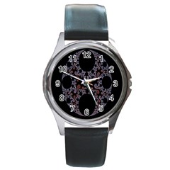 Fractal Complexity Geometric Round Metal Watch