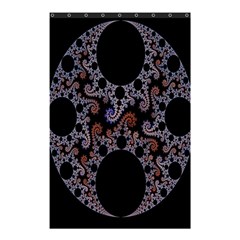 Fractal Complexity Geometric Shower Curtain 48  X 72  (small) 