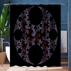 Fractal Complexity Geometric Shower Curtain 60  X 72  (medium)  by Nexatart