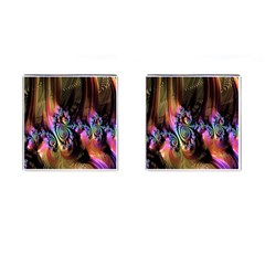 Fractal Colorful Background Cufflinks (square)