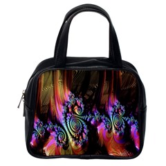 Fractal Colorful Background Classic Handbags (one Side)