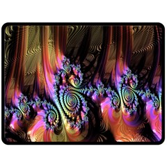 Fractal Colorful Background Double Sided Fleece Blanket (large)  by Nexatart