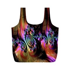 Fractal Colorful Background Full Print Recycle Bags (m) 