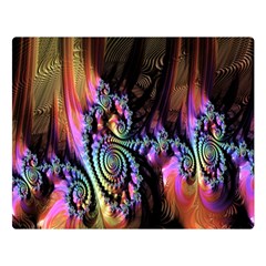 Fractal Colorful Background Double Sided Flano Blanket (large) 