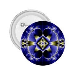 Fractal Fantasy Blue Beauty 2 25  Buttons