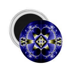 Fractal Fantasy Blue Beauty 2 25  Magnets