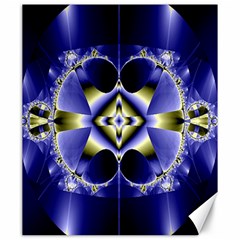 Fractal Fantasy Blue Beauty Canvas 20  X 24  