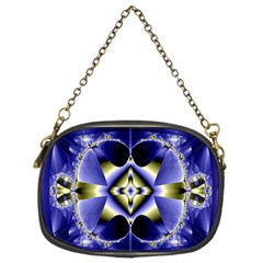 Fractal Fantasy Blue Beauty Chain Purses (two Sides) 