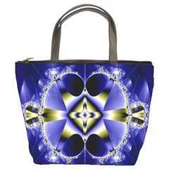 Fractal Fantasy Blue Beauty Bucket Bags