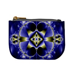 Fractal Fantasy Blue Beauty Mini Coin Purses by Nexatart