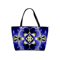 Fractal Fantasy Blue Beauty Shoulder Handbags