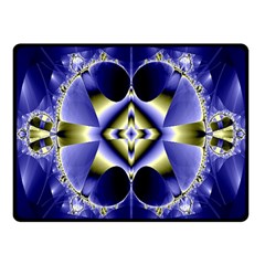 Fractal Fantasy Blue Beauty Fleece Blanket (small) by Nexatart