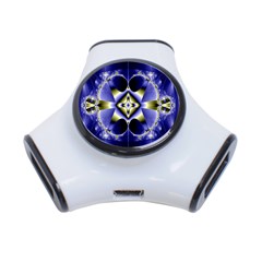 Fractal Fantasy Blue Beauty 3-port Usb Hub