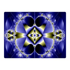 Fractal Fantasy Blue Beauty Double Sided Flano Blanket (mini)  by Nexatart