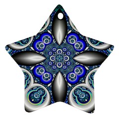 Fractal Cathedral Pattern Mosaic Ornament (star) by Nexatart