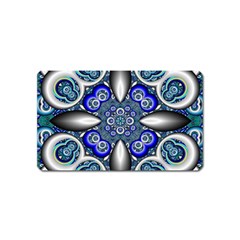 Fractal Cathedral Pattern Mosaic Magnet (name Card) by Nexatart