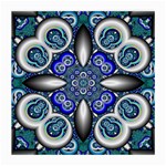 Fractal Cathedral Pattern Mosaic Medium Glasses Cloth Front