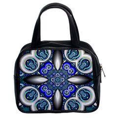 Fractal Cathedral Pattern Mosaic Classic Handbags (2 Sides) by Nexatart